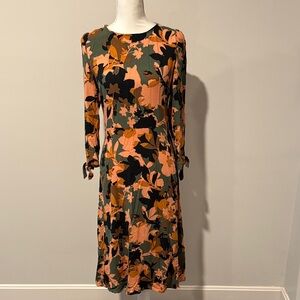 Karlie Multicolor Floral Long Sleeve Dress